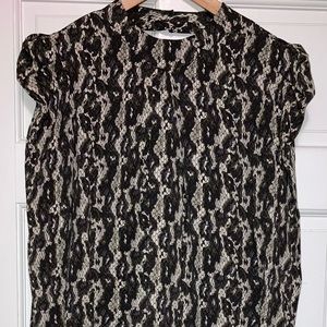 Jill Stuart Collection Lace Print Silk Dress 8